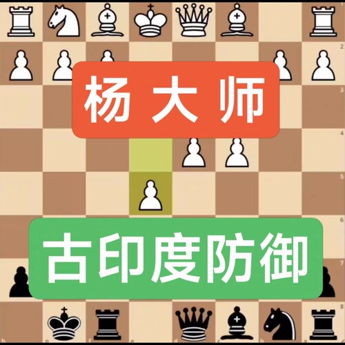 国际象棋视频教程高级开局培训自学古印度防御大师微课堂中级网课