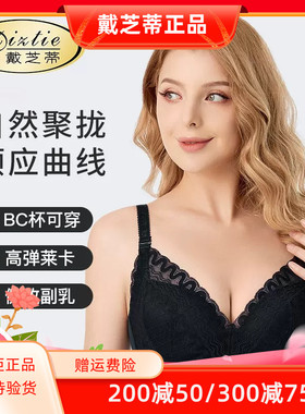 戴芝蒂调整内衣中杯聚拢收副乳防下垂软钢圈文胸四排扣胸罩81908