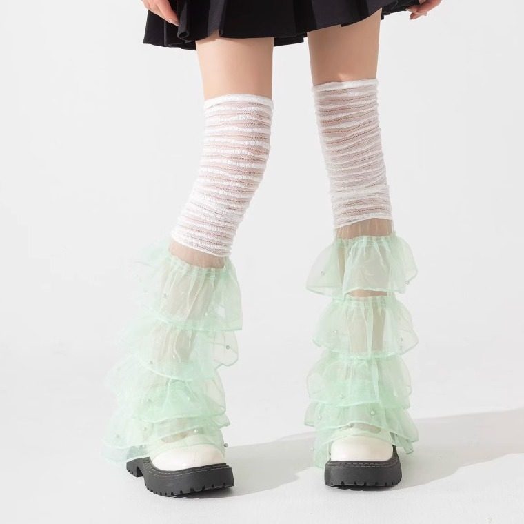 袜套绿色腿套堆堆袜套蕾丝花边甜美辣妹防晒糖果色y2k小腿袜亚比,女士内衣/男士内衣/家居服,长筒袜,淘宝优惠券,粉丝福利购,淘宝优惠卷