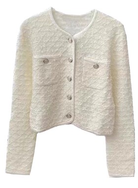 法国M家同款早春新款 时尚休闲短款针织开衫半裙三件套MFPCA00469