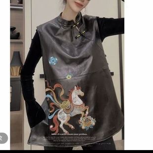 2026新款真皮皮衣女绵羊皮宽松显瘦百搭休闲夹克上衣马甲连衣裙