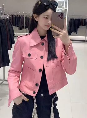 2026新款真皮皮衣女短款皮夹克外套时尚百搭显瘦小个子绵羊皮