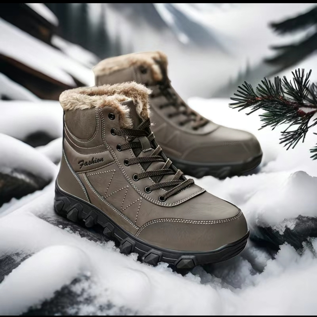 雪地靴男冬季加绒加厚保暖男鞋