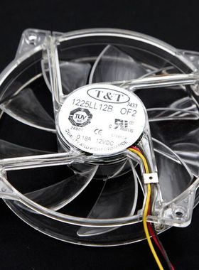 tt 12cm风扇 蓝色led 机箱 电源 cpu风扇 静音风扇