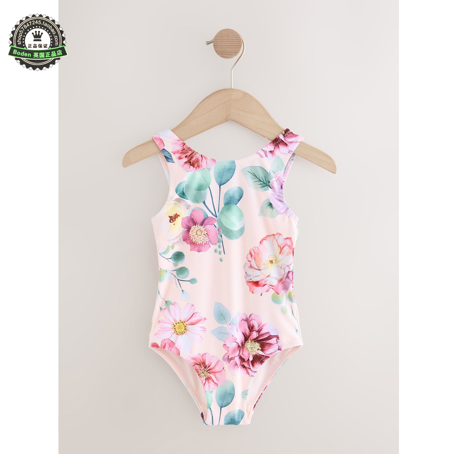 代购 NEXT儿童连体泳衣 26春夏季女童粉色花卉小宝宝泳装 3月-7岁