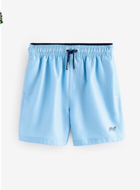 代购NEXT儿童泳裤 26春夏男童淡蓝色冲浪沙滩裤 游泳短裤1.5-16岁