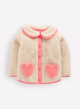 代购MiniBoden宝宝外套 25春秋季婴儿童娃娃领抓绒保暖上衣 0-3岁