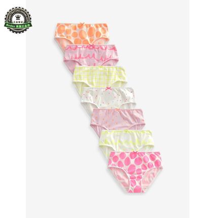现货 NEXT女童内裤 25春秋季荧光粉色儿童三角内裤7件装 1.5-16岁