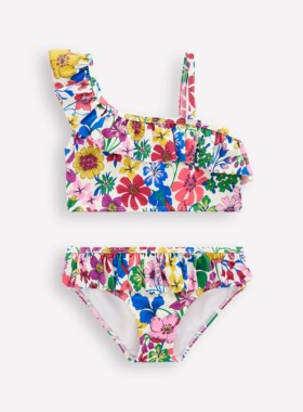 代购 MiniBoden儿童分体泳衣 26夏女童彩虹花卉比基尼泳装 2-12岁