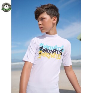 代购NEXT儿童泳衣 26春夏季男童Fortnite速干短袖防晒泳装 3-16岁