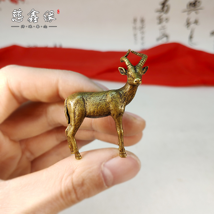 实心十二生肖动物小摆件