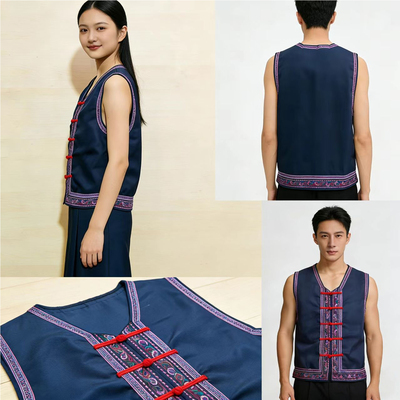 三月三民族演出马甲少数民族服装