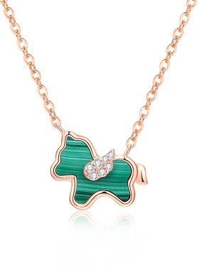 小绿马项链百搭设计精致好礼物款