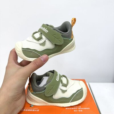 基诺浦正品机能鞋春秋步前关键鞋魔术贴婴幼儿萌宠鞋2123