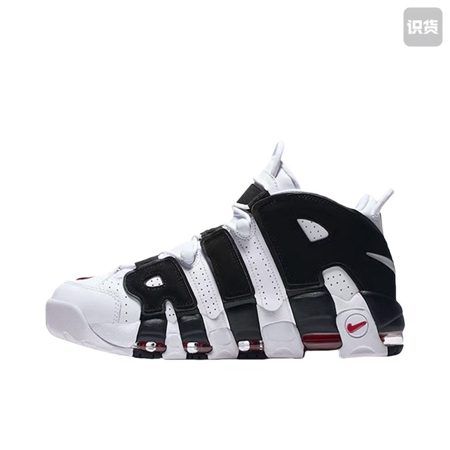 Nike 415082-105皮革熊猫皮蓬耐磨中帮篮球鞋白黑河南LL仓