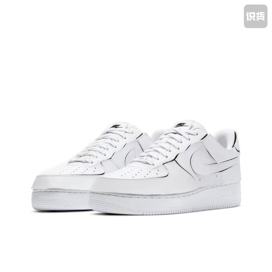 Nike CZ5093-100拆卸魔术贴保暖低帮板鞋男女同款白橙河南LL仓