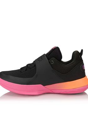 李宁ABCP023-4舒适减震防滑轻便低帮实战篮球鞋男黑红河南LL仓