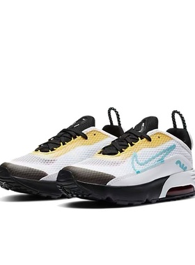 Nike AirMax2090舒适CU2093-103儿童休闲鞋白黄中小童河南LL仓