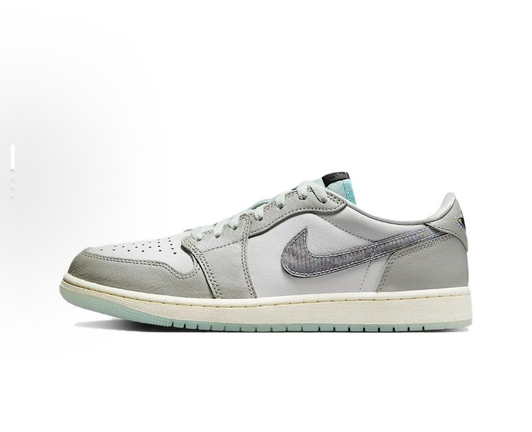 耐克Jorda 包裹性 耐磨 低帮 板鞋 白灰渐变HF3144-100温州JYH仓