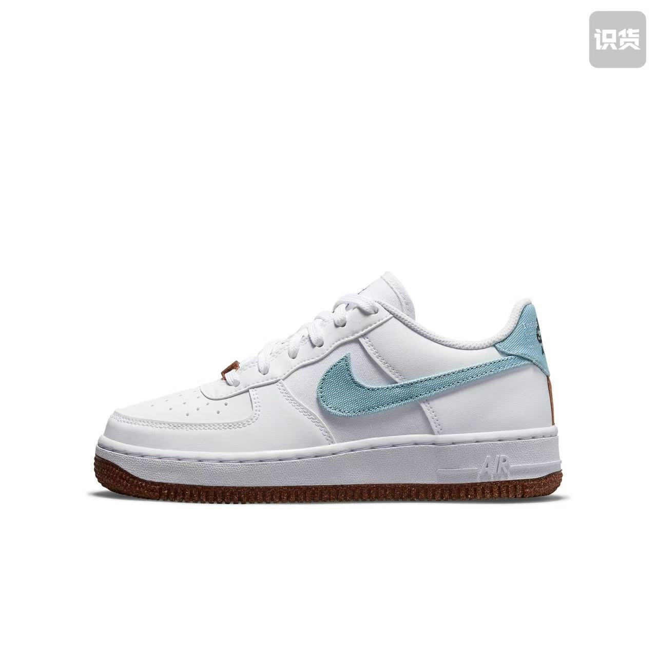 Nike AirForce1LV8 DA3093-100运动耐磨低帮板鞋黑曜石色河南LL仓