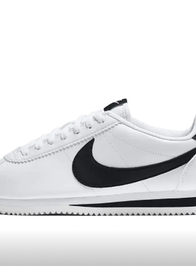 Nike Classic Cortez跑鞋 低帮/白色/黑色807471-101嘉兴顺丰仓