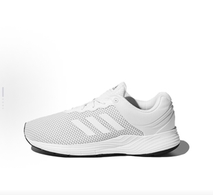 白灰色FX2055江西TT仓 男女同款 adidas网布织物耐磨透气 跑步鞋