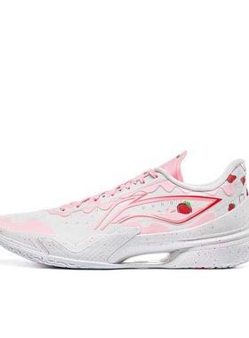 李宁 利刃5 草莓奶昔 分离式䨻结构实战篮球鞋ABAU101-10广东LS仓