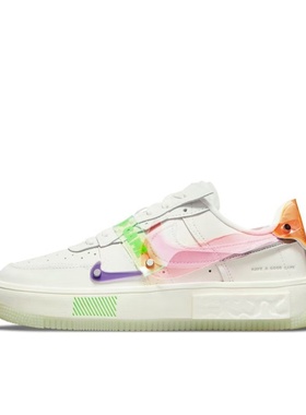 Nike Air Force1 DO2332-111夜光防滑轻便低帮板鞋女白色河南LL仓