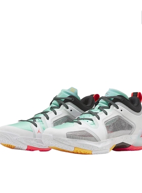 Air Jordan 37 篮球鞋 白色绿色黑色 FB8486-130 江苏AC仓