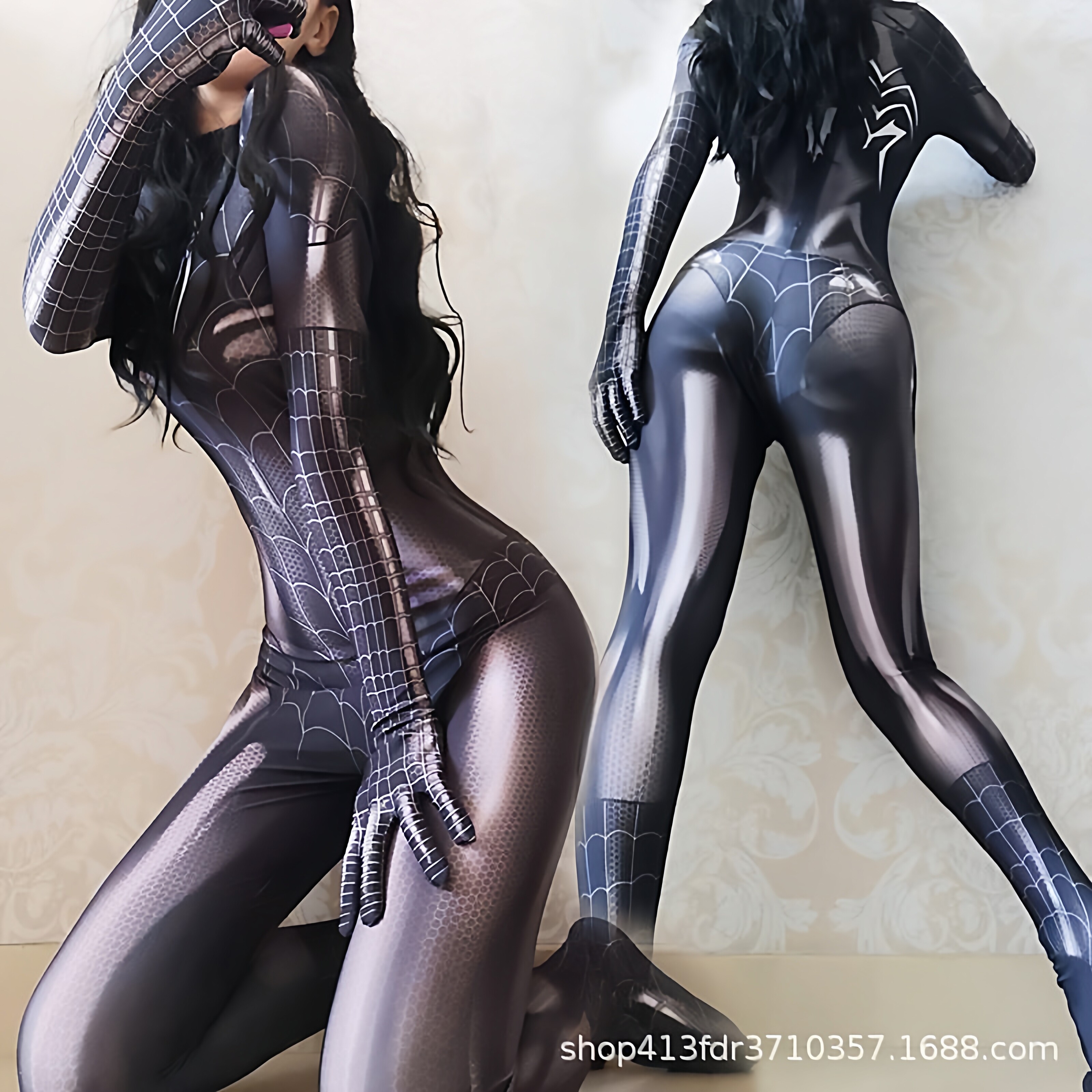蜘蛛侠紧身衣黑色毒液cosplay服