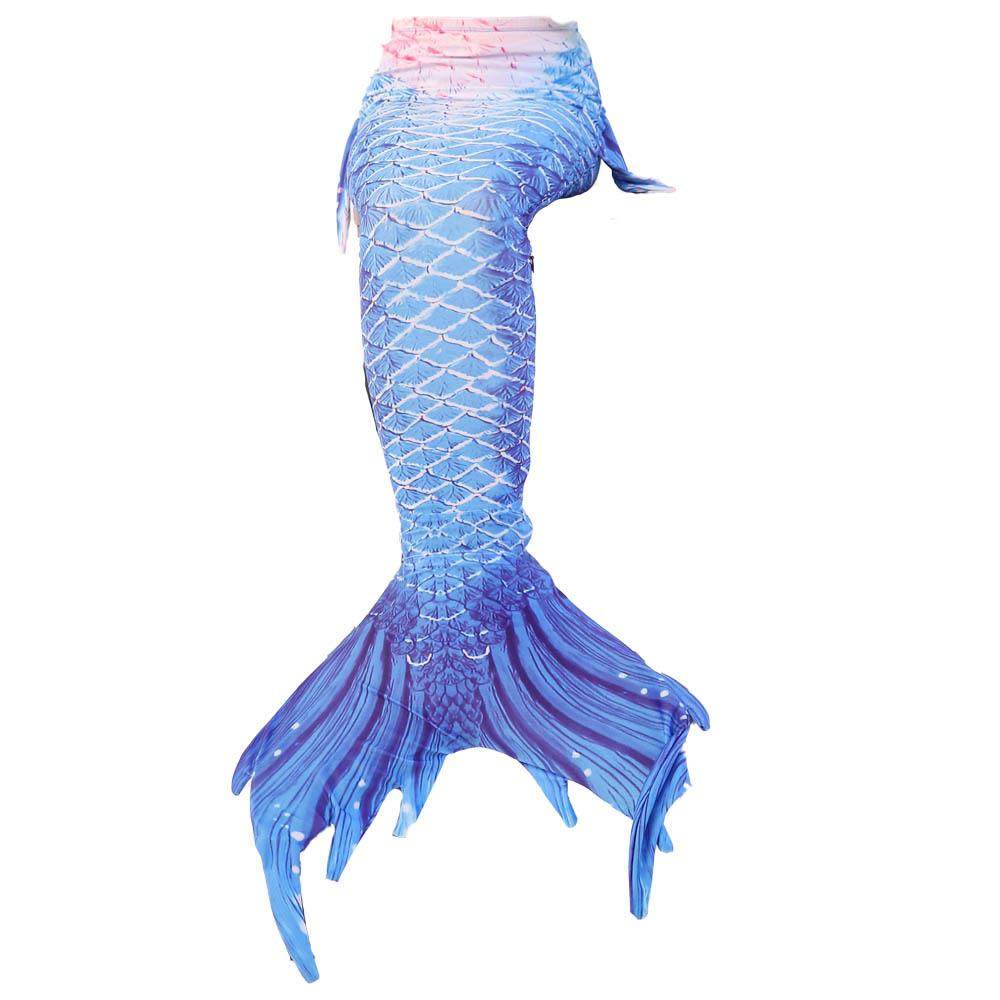 新款儿童美人鱼泳衣服装女孩人鱼公主裙粉红色美人鱼尾巴温泉