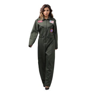 新款万圣节狂欢节壮志凌云飞行员制服派对运动会团体表演舞台服装