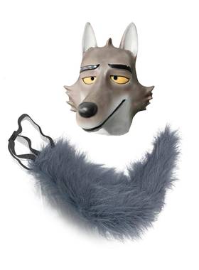 新款上新卡通the bad guys坏蛋联盟万圣节cosplay大坏狼白色西服