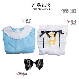 爱丽丝梦游仙境cos 服爱丽丝扑克牌女仆装 洛丽塔lolita
