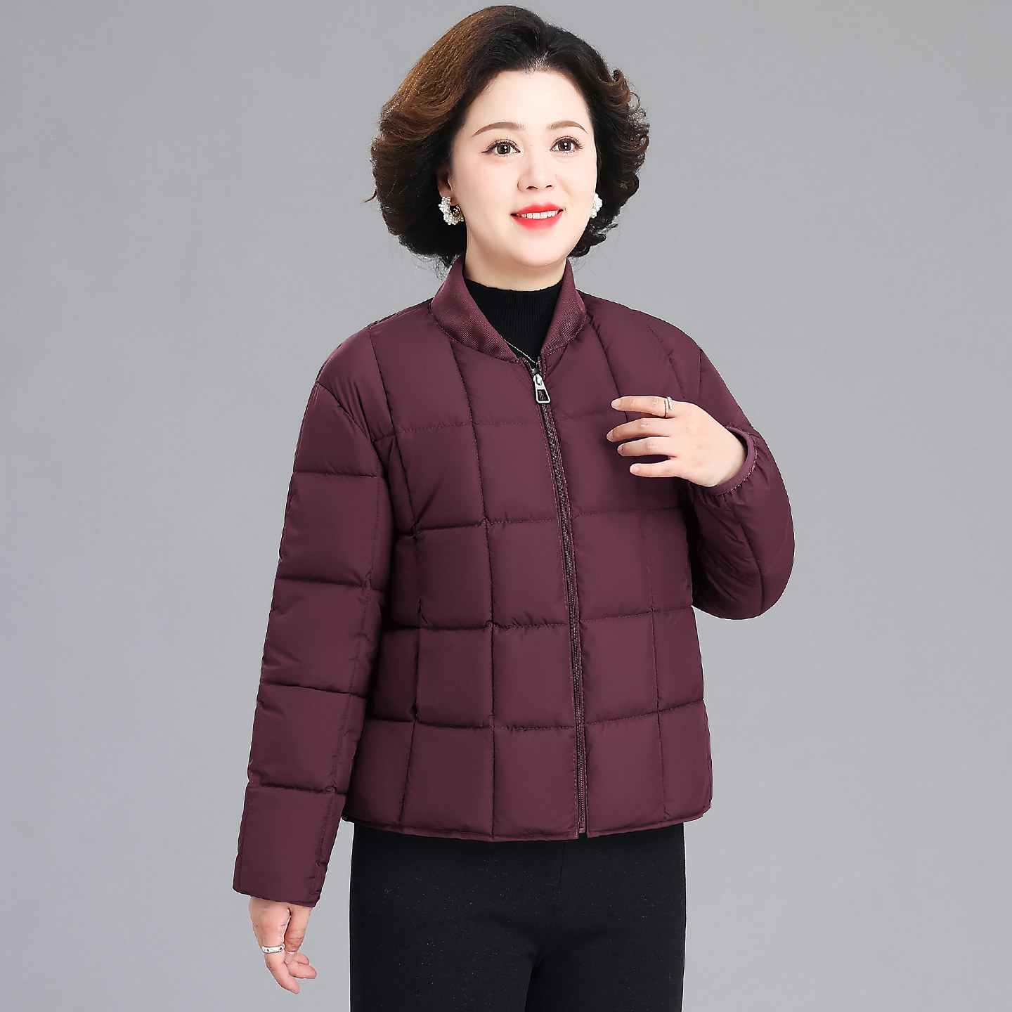 中老年加厚保暖气质棉袄妈妈装