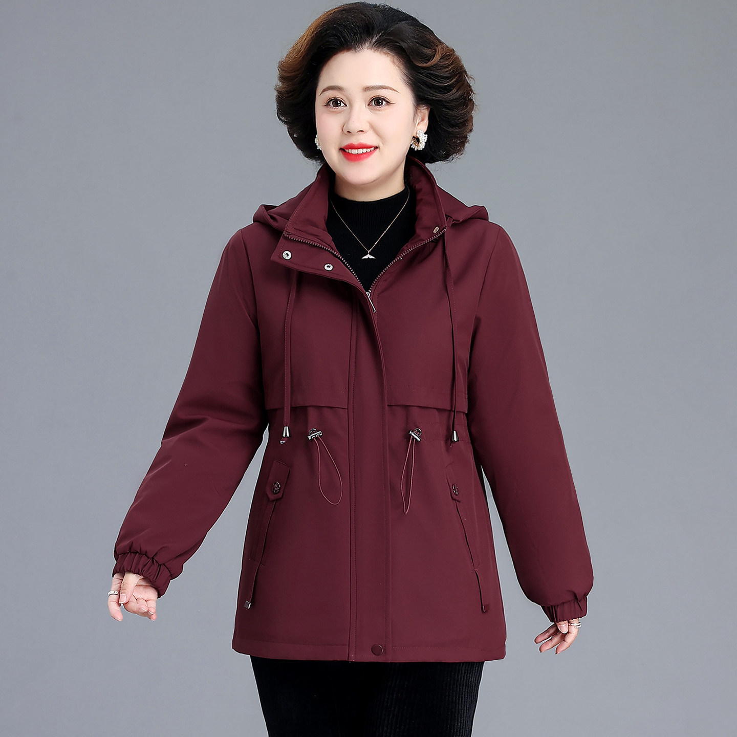 中老年女装洋气显瘦保暖外套