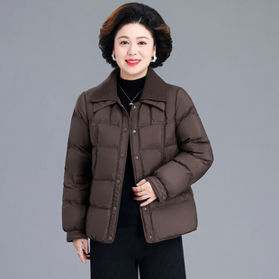 中老年冬季羽绒棉服女2026新款妈妈秋冬时髦外套中年妇女棉衣棉袄