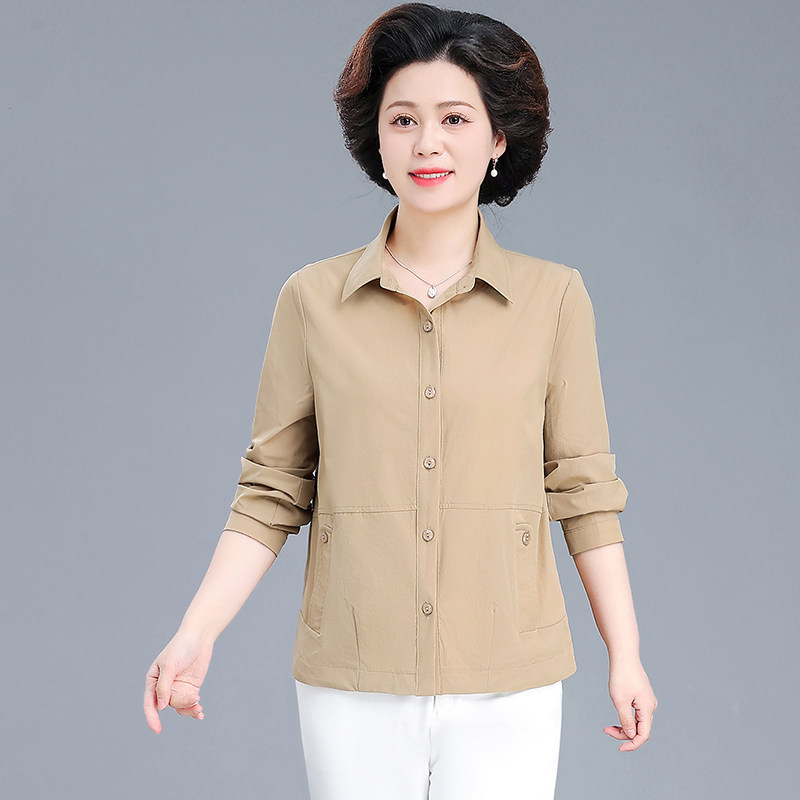 小个子妈妈秋装休闲外套薄款