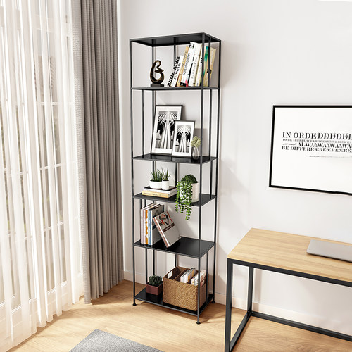 多层落地客厅铁艺收纳展示架子