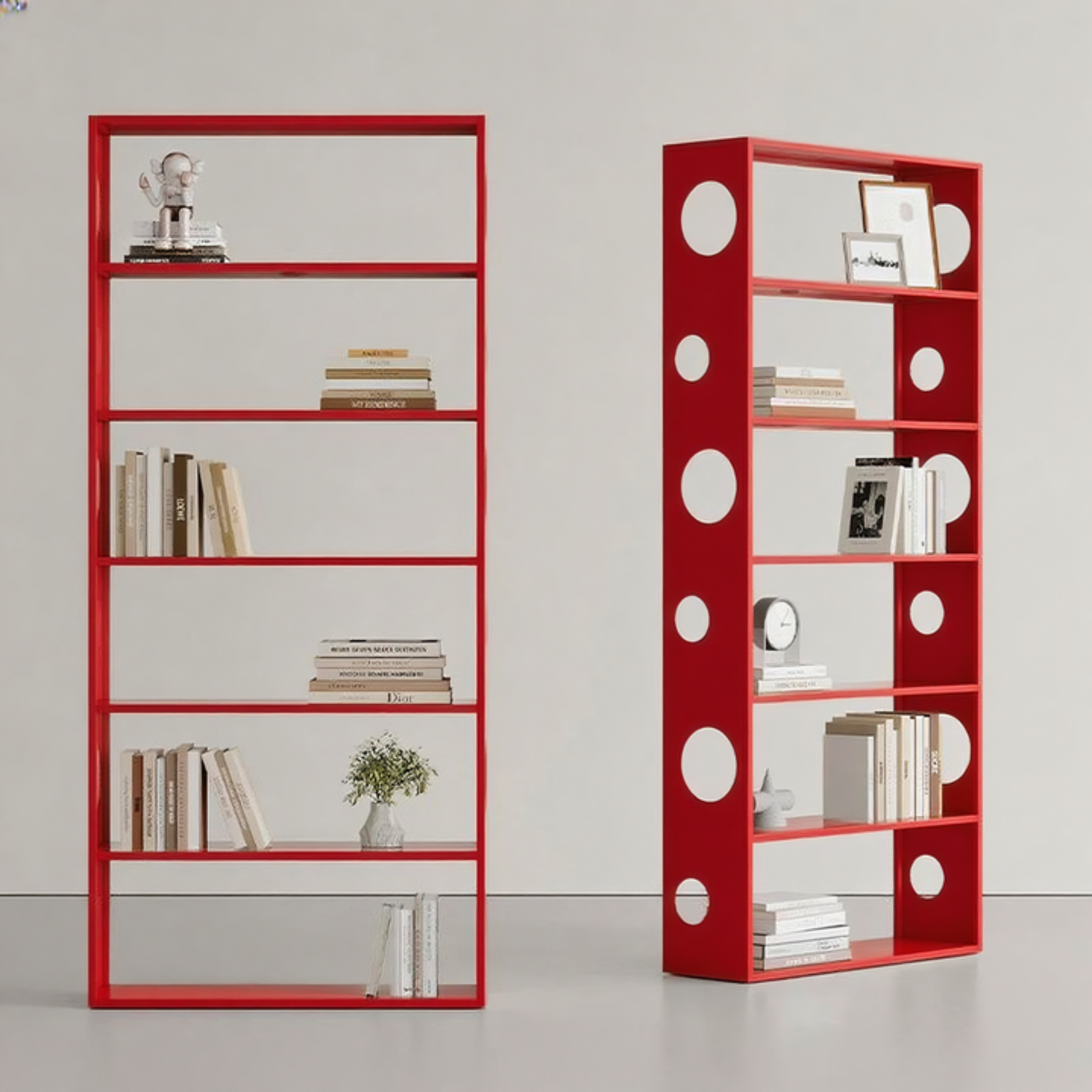 简约现代客厅置物架铁艺层板展示架办公室陈列靠墙落地式收纳书架