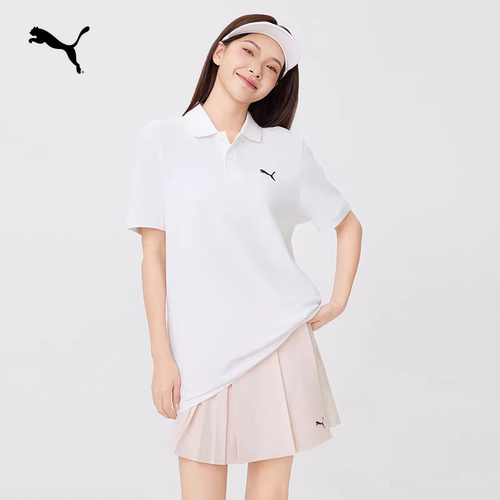 纯色商务短袖T恤POLO衫男女同款PUMA彪马夏季新款运动上衣 682554