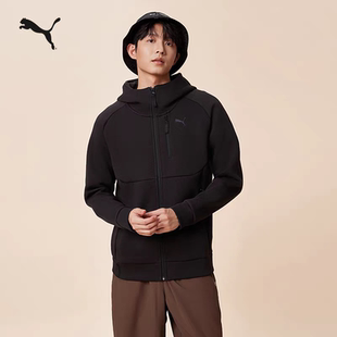 修身纯色跑步运动外套男PUMA彪马官方新款冬季休闲拉链夹克626143