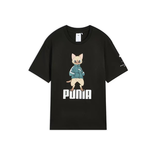 怪物猎人荒野游戏联名|美式复古短袖T恤男女款PUMA彪马夏季636486