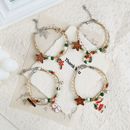 厂家直销新款 热销圣诞节手链女欧美流行圣诞老人水晶手饰跨境手绳