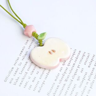 清新苹果开运吉祥编织手机小挂件饰品 如意生花包挂钥匙扣u盘防丢