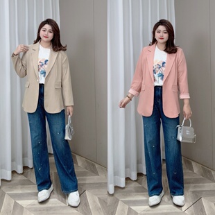 PWD32725【现货仅外套】2025百搭气质显瘦轻薄款西装【衣长72】