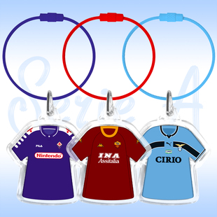 托蒂巴蒂罗纳尔多皮耶罗马尔蒂尼卡卡巴乔球衣钥匙扣亚克力挂件