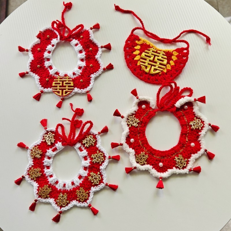 新年宠物项圈秋冬款福字喜庆围脖猫咪狗狗拍照装饰品猫咪口水巾,宠物/宠物食品及用品,围巾/口水巾,淘宝优惠券,粉丝福利购,淘宝优惠卷