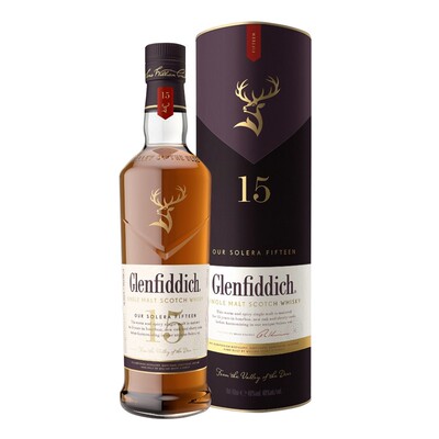 包邮苏格兰英国洋酒Glenfiddich格兰菲迪15年单一麦芽