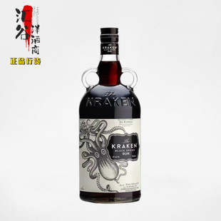 洋酒The Kraken Rum北海巨妖加香黑朗姆酒